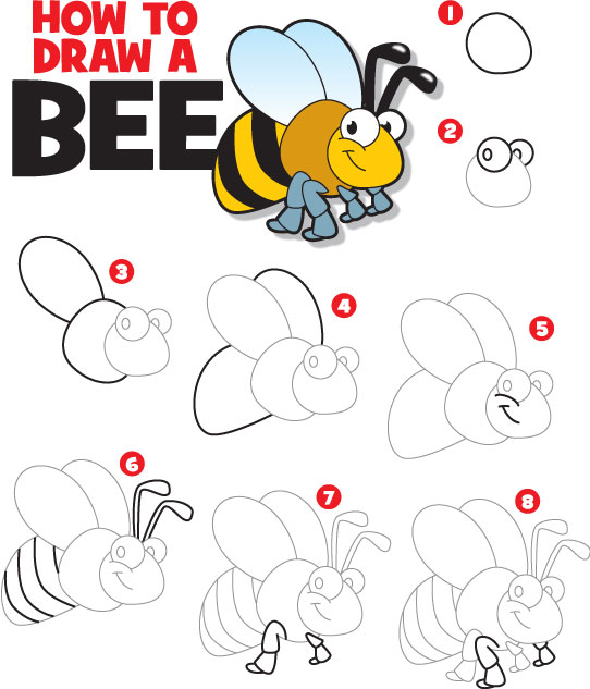 List 104+ Images how to draw a bee for kids Excellent