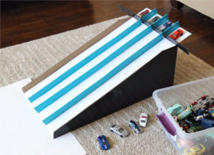 how to make a cardboard hot wheels car