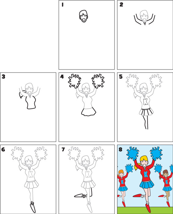 how-to-draw-a-cheerleader