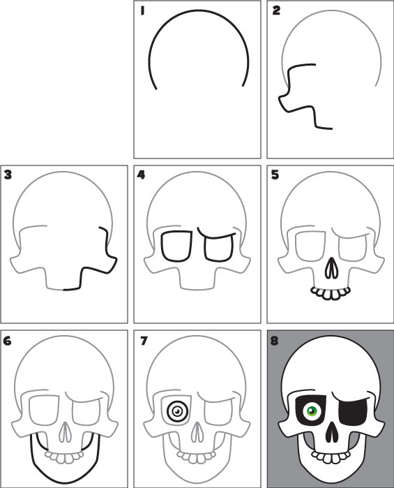 how-to-draw-a-creepy-skull
