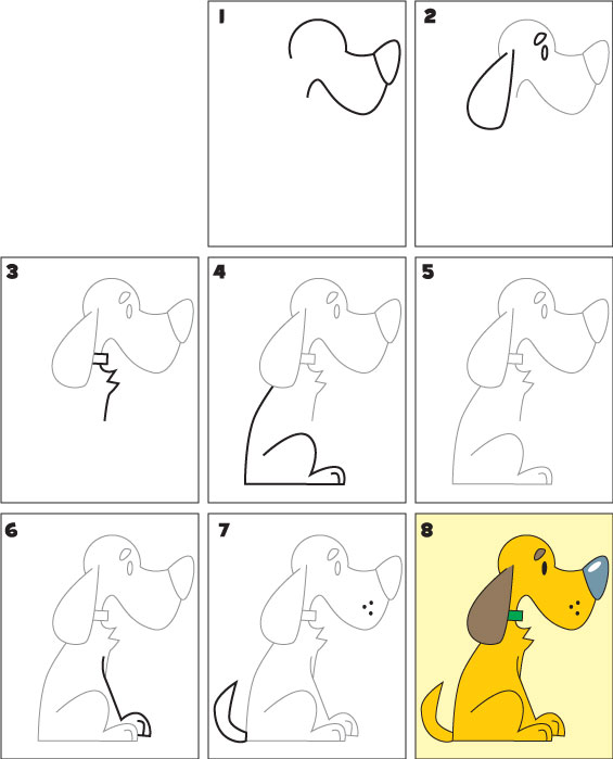 How To Draw a Dog Kid Scoop
