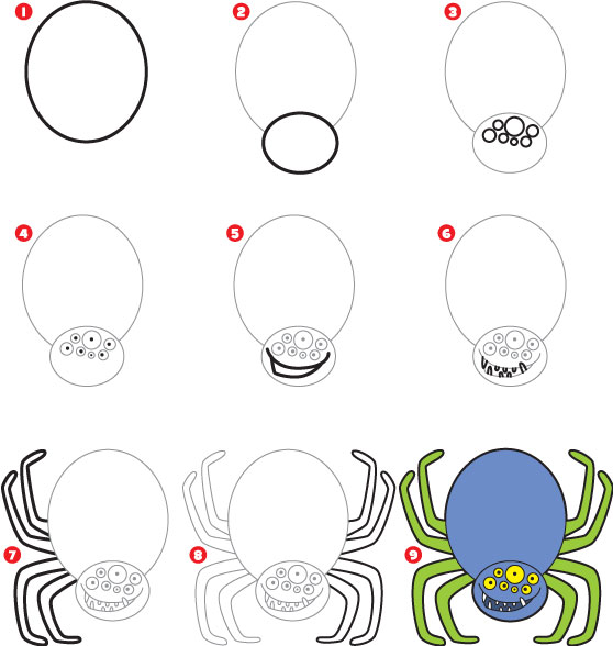 how-to-draw-a-spider