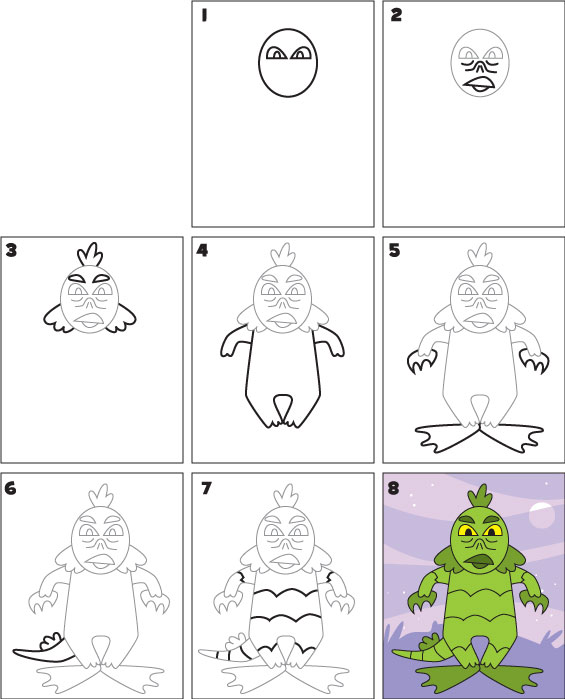 how-to-draw-a-swamp-monster