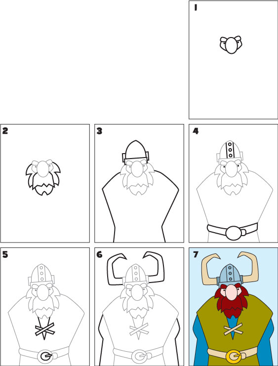 How To Draw A Viking Kid Scoop